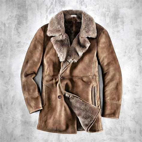 hermes mens shearling coat|Shearling Hermès Coats for Men .